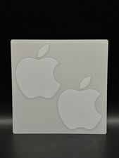 Apple Logo Sticker Decal, White - Genuine OEM - Includes 2 Stickers
