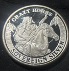 Crazy Horse 1 oz .999 Silver Proof Lakota Sovereign Nation Legends Trade Unit