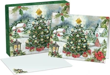 Lang Christmas Tree Boxed Christmas Cards 18ct