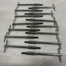 Vintage Bb Chevy Chrome Tall T-bar Valve Cover Hold Downs 5tall Bbc 396 427 454 Vintage Bb Chevy Chrome Tall T-bar Valve Cover Hold Downs 5tall Bbc 396 427 454