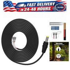 Trail Camera Power Cable 79in 5.5x2.1mm DC Plug Outdoor