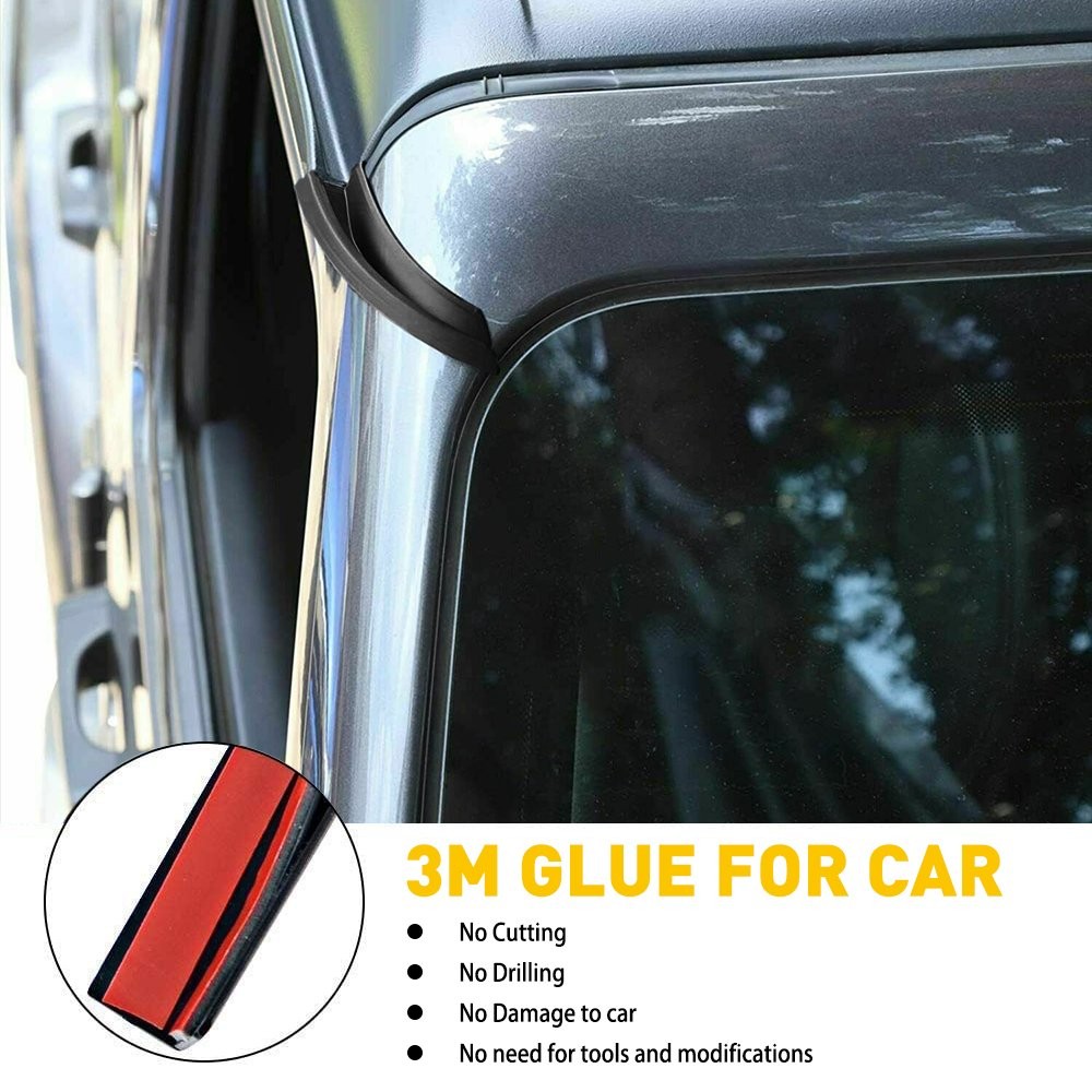 For 2007-2018 Jeep Wrangler JK Gutter Extension Accessories Water Rain Diverters thumbnail 8