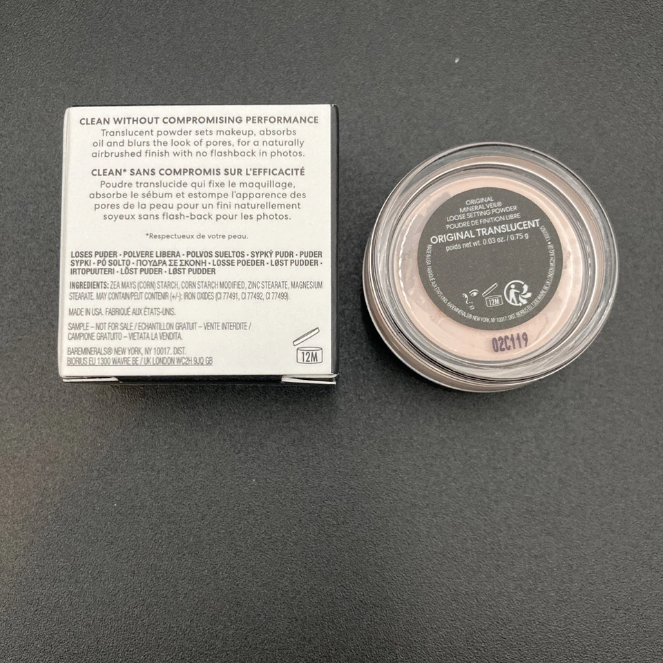 BareMinerals Original Mineral Veil Loose Setting Powder-TRANSLUCENT-Sample .03oz - Image 3 of 4