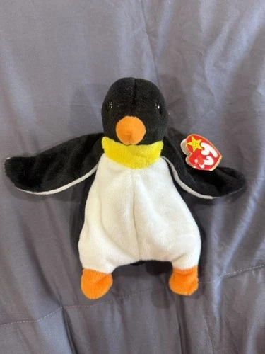 Ty Beanie Baby Waddle the Penguin – Vintage Plush with Heart Tag & Tush Tag