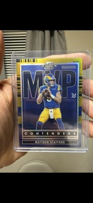 2021 Panini Contenders Optic MVP Gold Prizm 9/10 Matthew Stafford #MVP-MST 