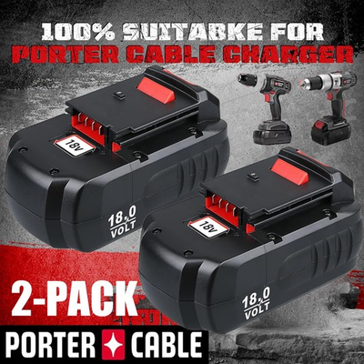 #ad 2Pack 18V 4.5Ah Replace Battery for Porter Cable PC18B 18 Volt Cordless Tools $30.00