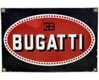 VINTAGE BUGATTI PORCELAIN DEALERSHIP SIGN FRANCE LAMBORGHINI GAS OIL FERRARI