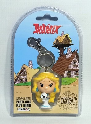 PLASTOY #60607 ASTERIX CHIBI PANACEA & DOGMATIX KEY RING KEYCHAIN NEW MISP