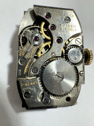 VINTAGE GRUEN CURVEX MAN’S WATCH LONG 48 MM X 20 MM FABULOUS CASE GOLD FILLED - Picture 7 of 15