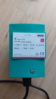 Wilo Star Z 15 C Zirkulationspumpe 140 mm, Lager schwergängig, Laufrad neu