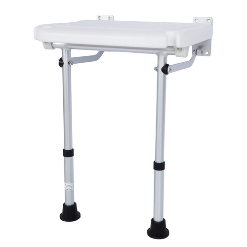 Folding Shower Chair Non Slip Feet Wall Mounted Shower Bench For The Elderly For - Picture 11 of 24