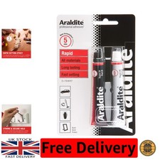 Rapid 2 x 15ml Epoxy Glue for Multi-Surface Crafting - Fast Drying & Durable