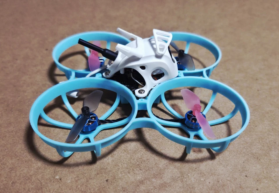 🏁New! Custom Built 75mm 1s Analog FPV Whoop Quadcopter w/ 4x BetaFPV 1s 450mah - Image 3 of 4
