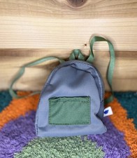 Vintage Build A Bear Gray Green Outdoors Camping Backpack Fully Functional NWT