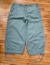 Vintage Women s Medium Polo Ralph Lauren Jeans Cargo Capri Pants Green Army