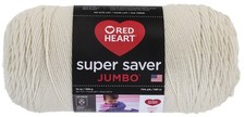 Red Heart Super Saver Jumbo 4 Medium Acrylic Yarn, Aran 14oz/396g, 744 Yards