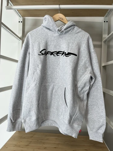 Supreme x Futura SS24 Ash Grey Hoodie. Size Large. Brand New w/ Tags