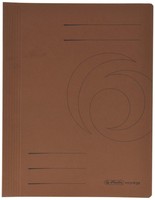 Herlitz 10900223 Schnellhefter A4 Karton Gefaltet Braun Intensiv 10Er Packung