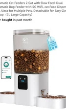 Frienhund smart pet feeder supports alexa stainless steel bowl