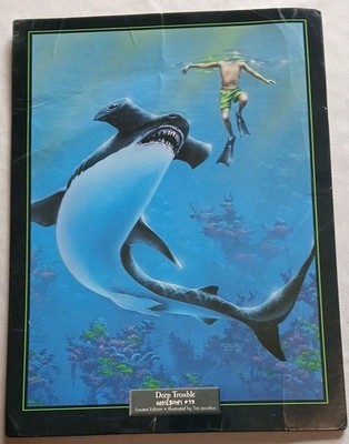 Goosebumps Tim Jacobus Limited Edition Deep Trouble #19 Print 1998 Stine