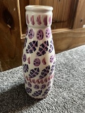 Emma Bridgewater Purple Feather Large Milk Bottle Easter Eggs Feathers