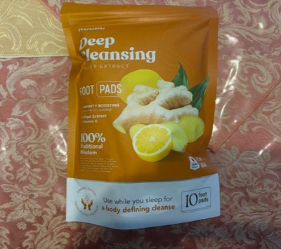 NUUBU DEEP CLEANSING BODY DETOX GINGER EXTRACT IMMUNITY BOOSTING FOOT PADS - 10