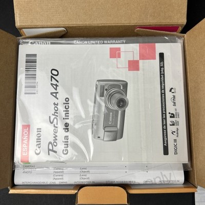 Canon PowerShot A470 7.1MP Digital Camera - Gray for sale online