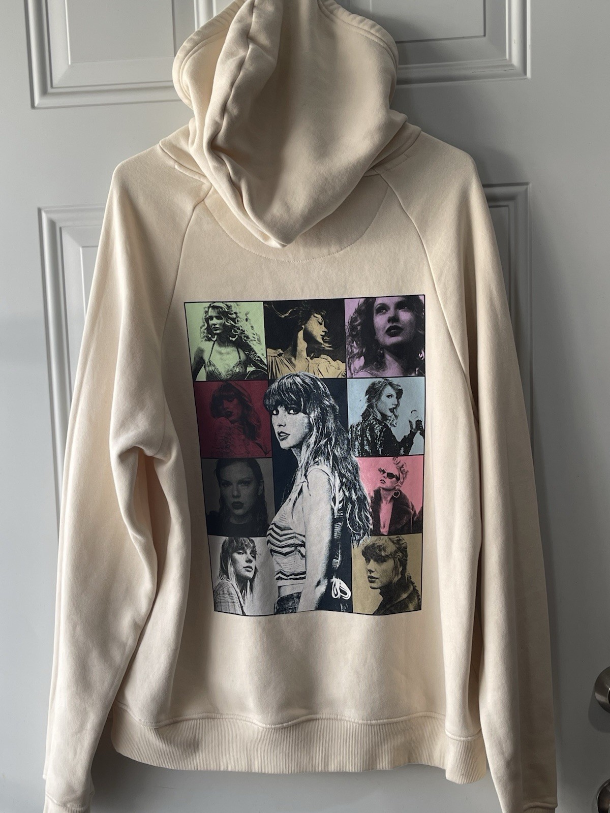 Taylor Swift The Eras Tour Beige Hoodie Unisex Small Pullover Oversized image 4