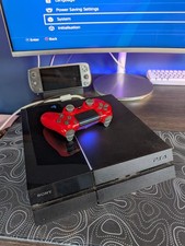 Sony PlayStation 4 Slim 500GB Console - Black + Aftermarket Pad. No Leads.