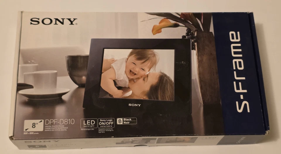 Two working Sony DPF-D810 8" Digital Picture Frames, LED backlight - Image 3 of 3