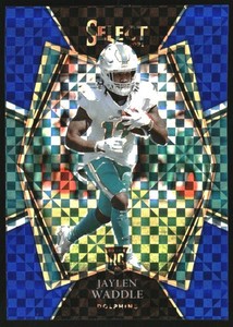 2021 Select Prizm Blue #148 Jaylen Waddle /149