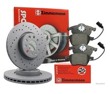 Zimmermann SPORT Bremsenset vorne Bremsscheiben + Bremsbeläge für BMW