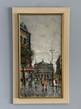 Antonio DeVITY Oil On Canvas Painting Palais Garnier--Paris Opera House France.