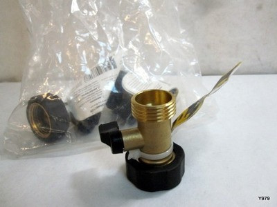 3pc Project Source Brass 1 -Way Restricted -Flow Water Shut-Off 228712