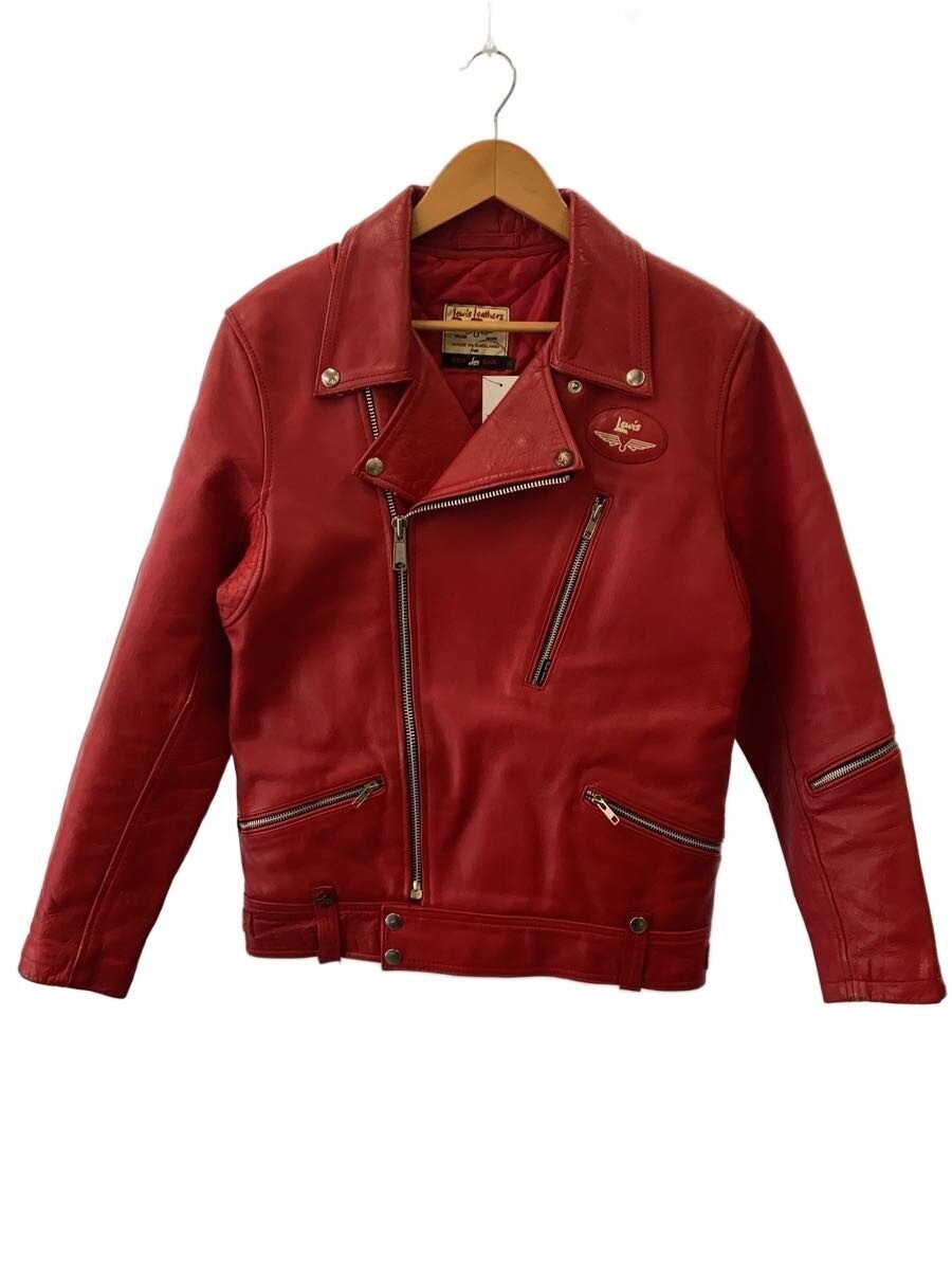 Lewis Leathers Double Riders Jacket/L/Cowhide/Red/463909// 3483