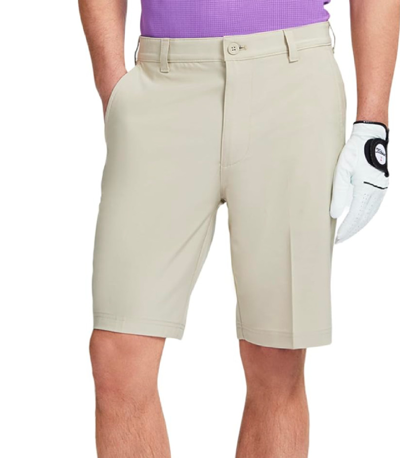 9.5" Inseam Swingflex Stretch Straight Fit Short Khaki Size 