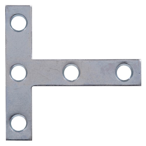 Hillman T-Plate Zinc (4" x 4") 2 Pack 851713