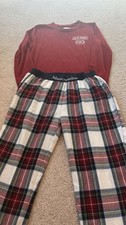 Abercrombie  Fitch Pajama Set Girl's Red Plaid size 9/10