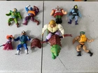Vintage 1980's Mattel He-Man Masters of the Universe Action Figure Toy Lot of 9