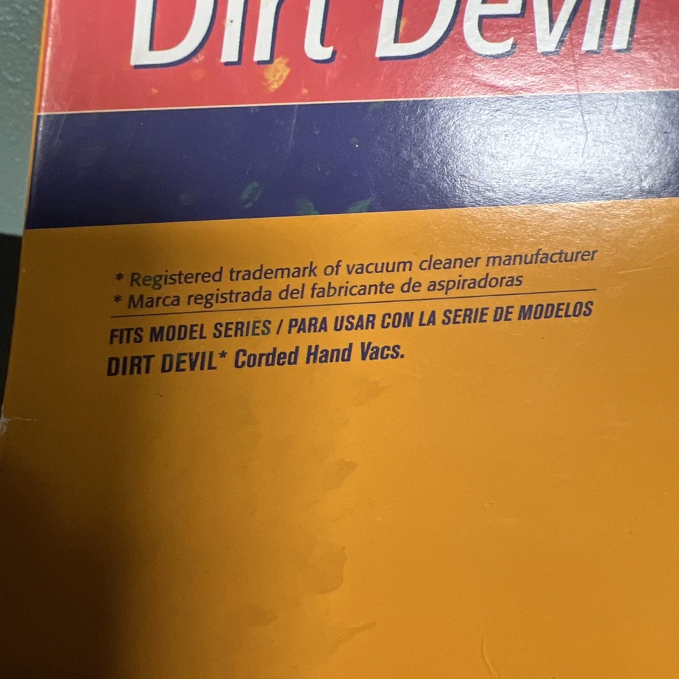 2006- Arm & Hammer Dirt Devil Odor Eliminating Type G Vacuum Bags 62595 - 5 Bags - Image 3 of 4