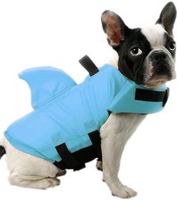 dog life vest jacket Blue Shark Fin XS