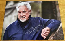 Tom Jones SIGNED Surrounded By Time A4 Photo Print Autograph Official Brand New