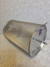 Stainless Steel Rotisserie Tumble Basket 10" Long Mesh Drum Grill Roaster