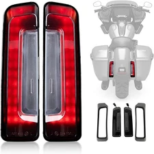 LED Saddlebag Tail Lights for Road Glide Street Glide 2024-2025 Brake Turn