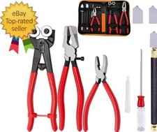 Glass Cutter Tool Glass Cutting Tool Set Kit with Glass Running Pliers Breaking