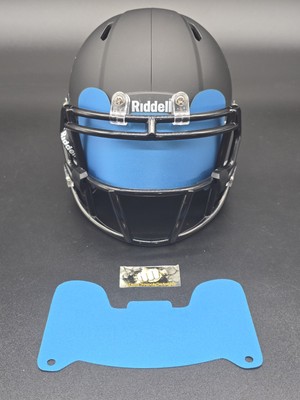 Custom Lite Blue Blaze Mini Helmet Visor (Thin Flexi Style)  **See Description**
