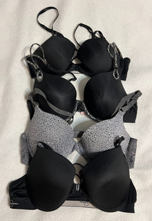 Lightly Worn Lot of Bras 36C Emporio Armani Jessica Simpson Victoria's Secret