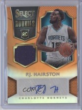 2014-15 Panini Select Rookie Jersey Orange Prizm 22/60 PJ Hairston #19 Auto 0b9