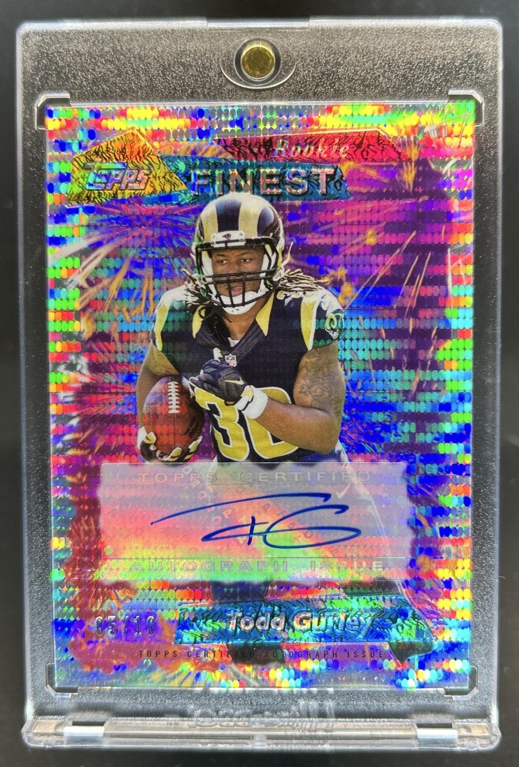 Todd Gurley Finest 1995 Finest Refractor Autograph #TG Pulsar