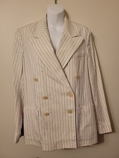NWT Polo Ralph Lauren Size 12 Jacket Cream/Black Blazer Women's